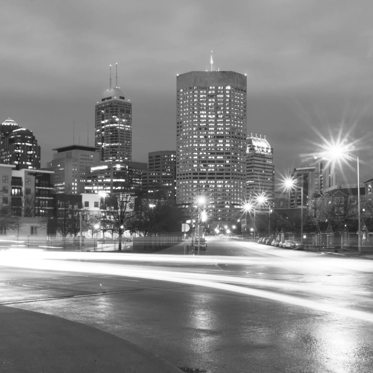 downtown indianapolis city skyline michigan street 2026 03 09 04 34 34 utc